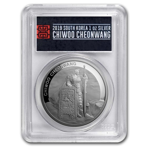 2019 South Korea 1 oz Silver Chiwoo Cheonwang PR-70 PCGS (FS) 2019 South Korea 1 oz Silver Chiwoo Cheonwang PR-70 PCGS (FS)